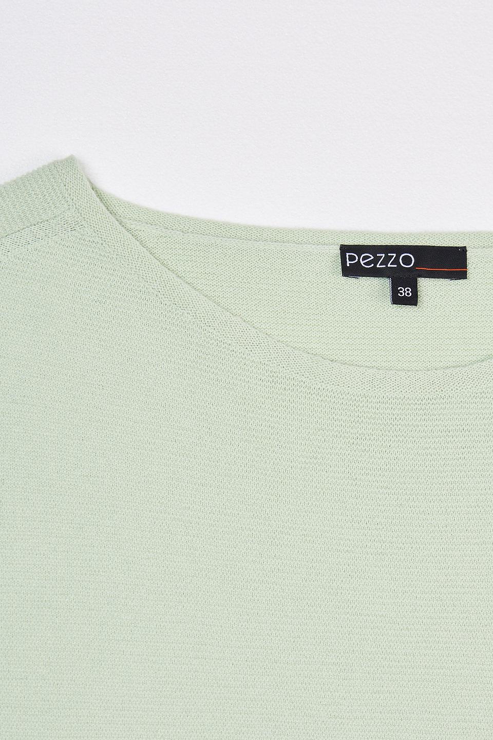 Пуловер Pezzo мятный с рукавом 3/4