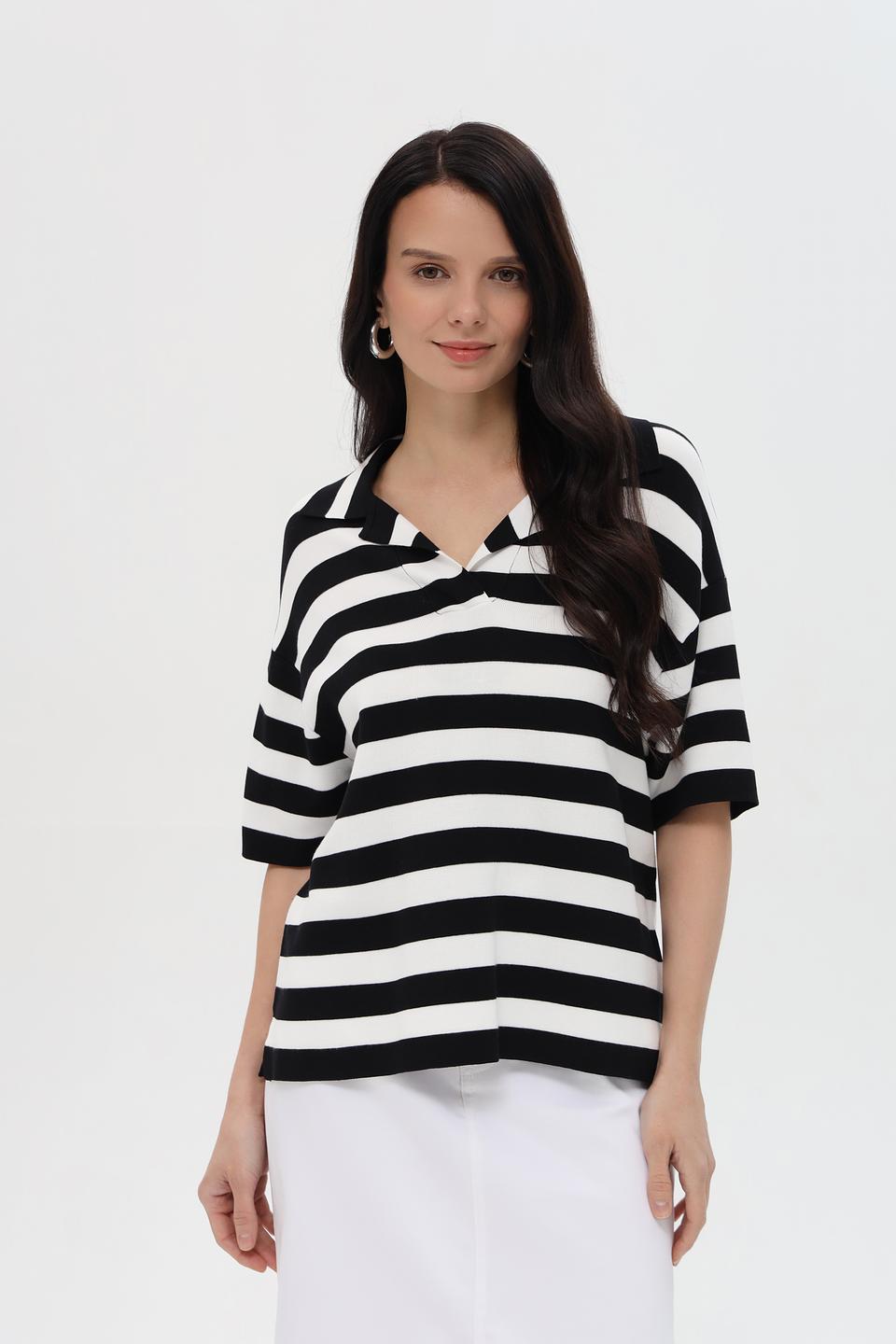 Пуловер Pezzo в полоску