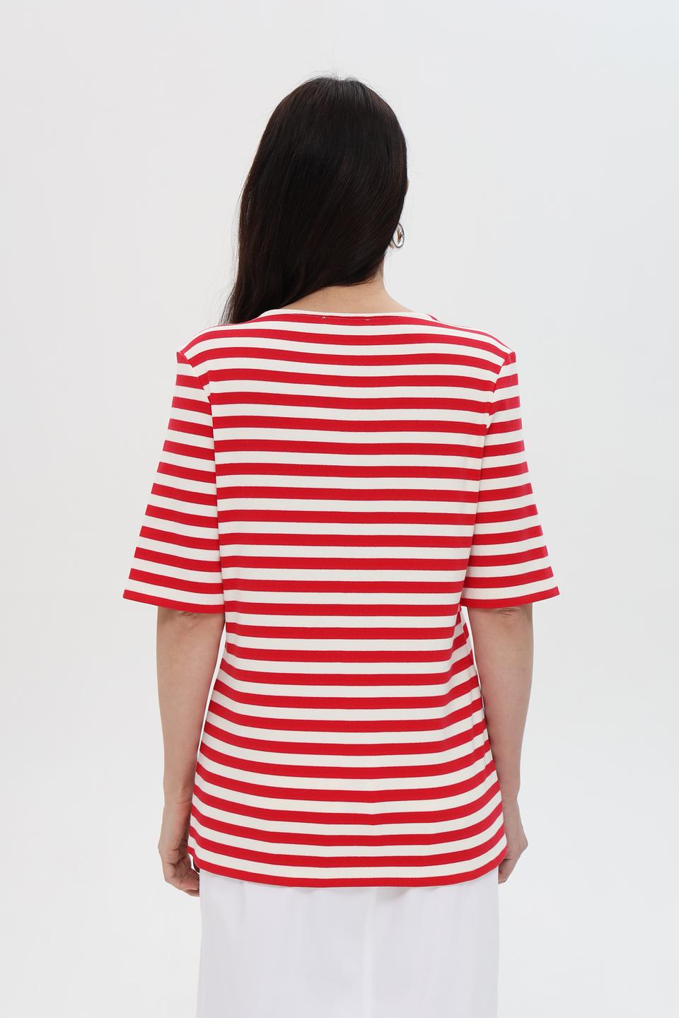 Футболка Pezzo в полоску с перцем