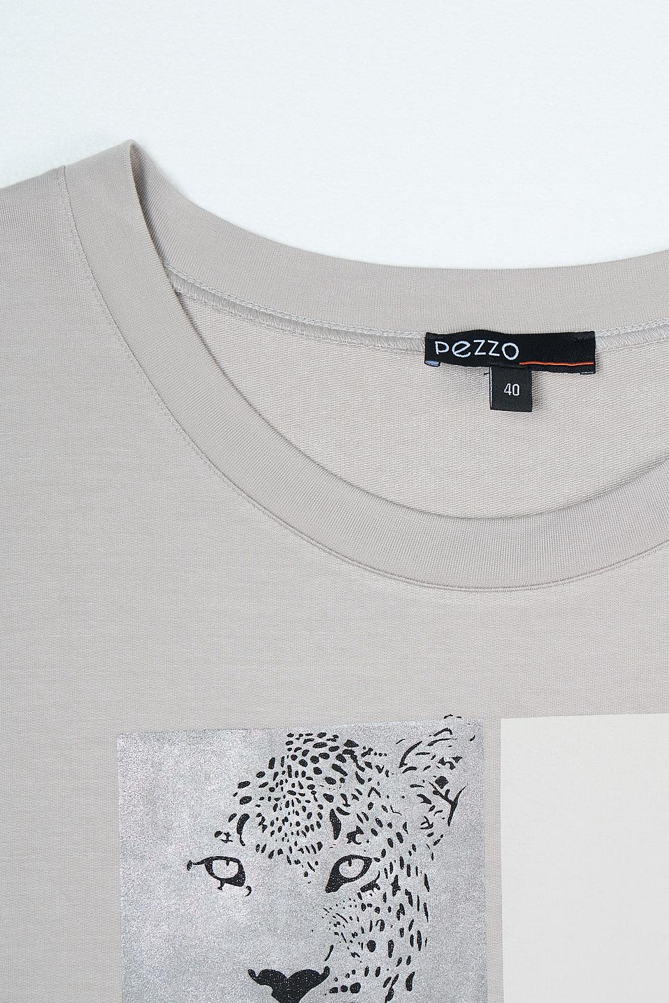 Футболка Pezzo с принтом серый