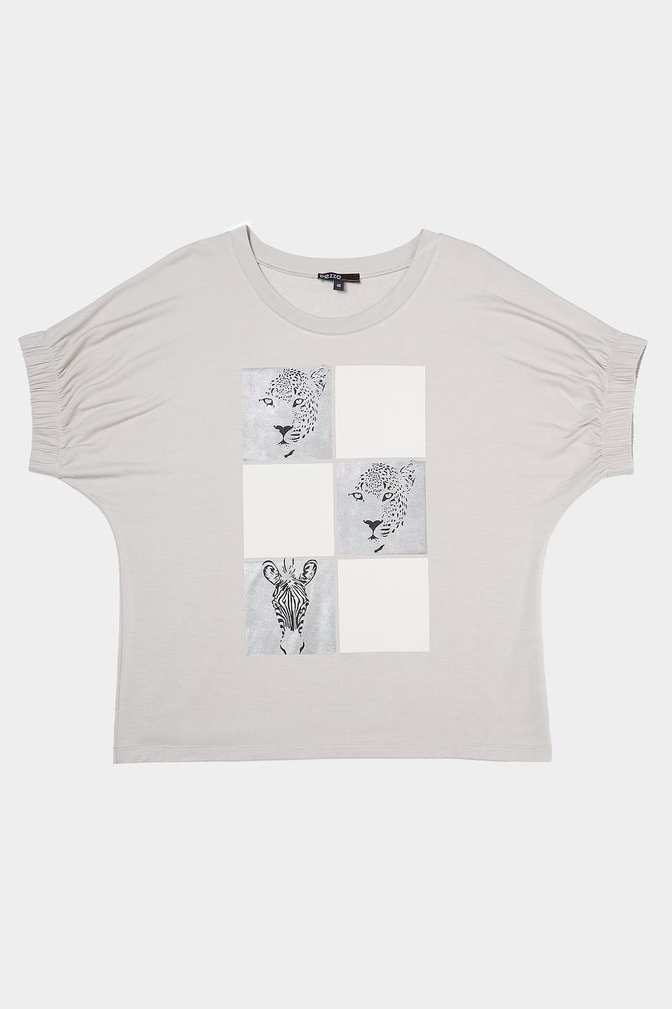 Футболка Pezzo с принтом серый