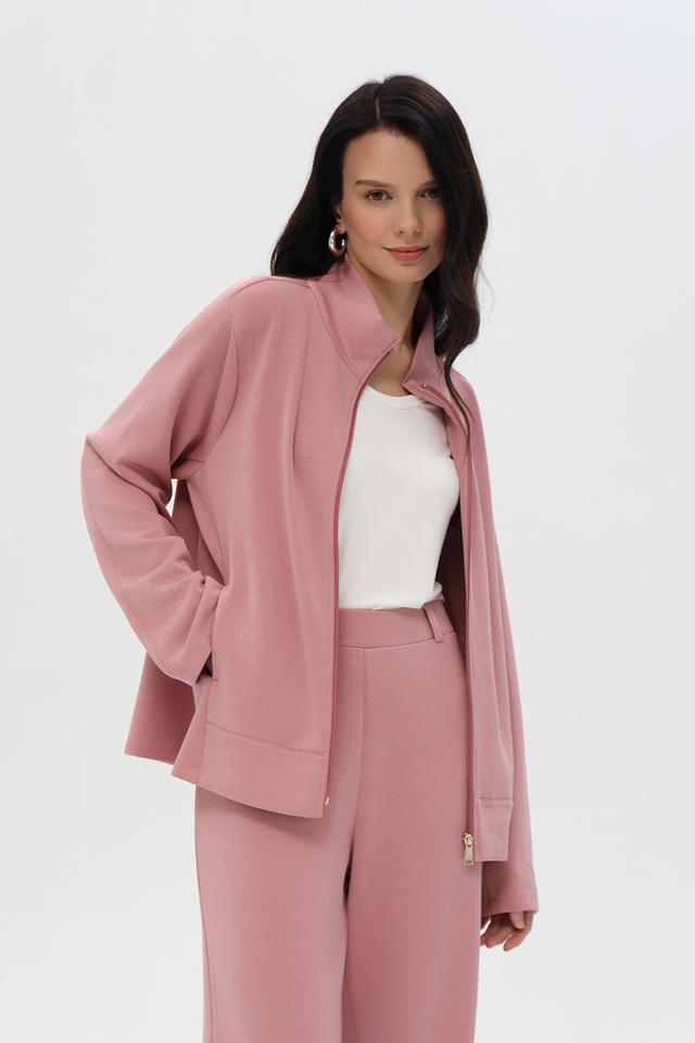 Жакет Pezzo на молнии пудровый