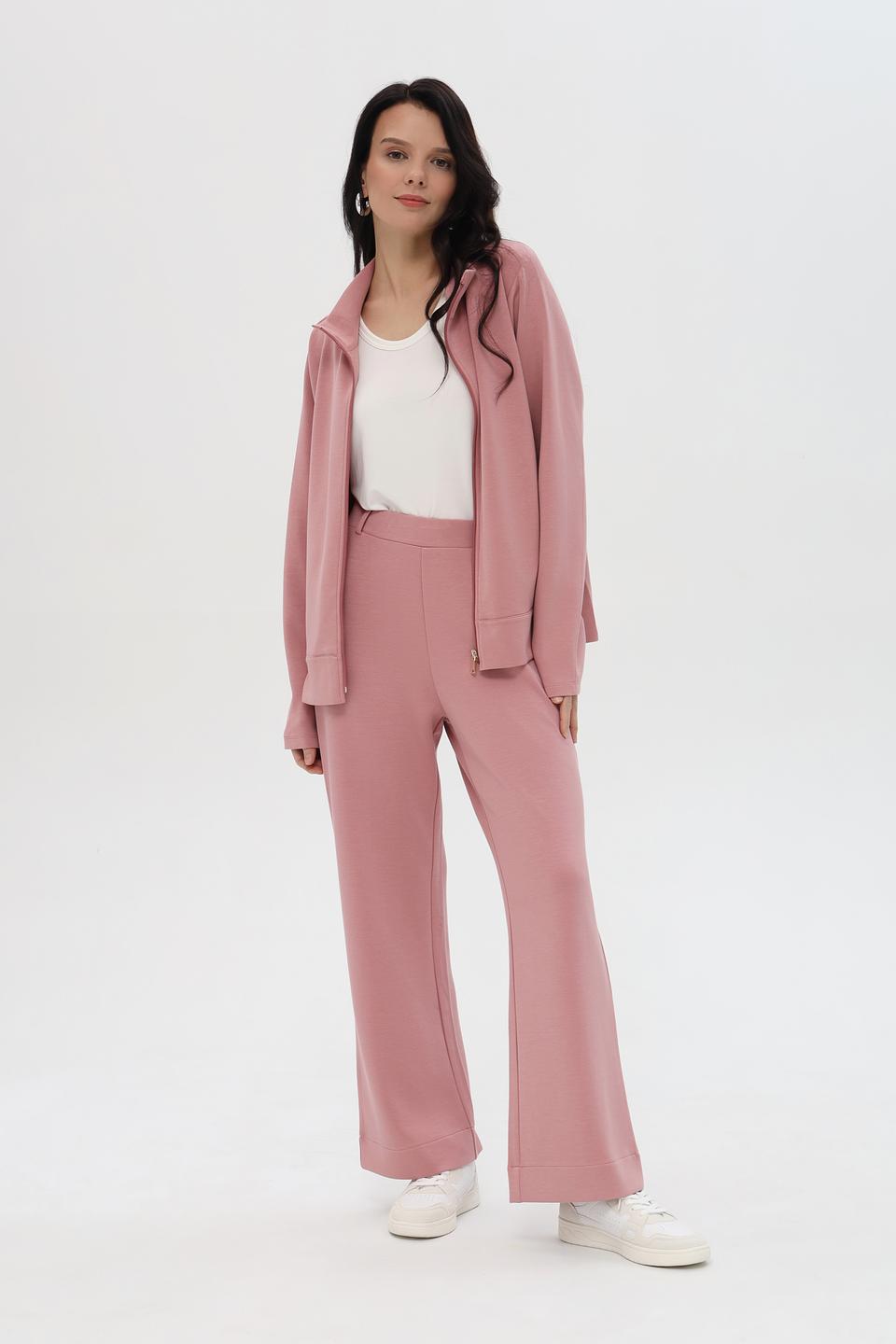 Брюки трикотажные Pezzo пудровые