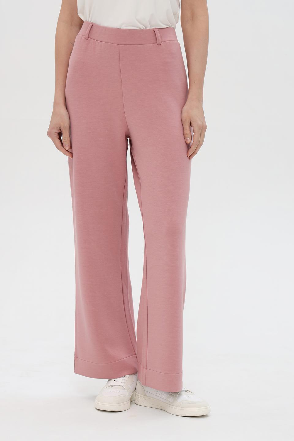 Брюки трикотажные Pezzo пудровые