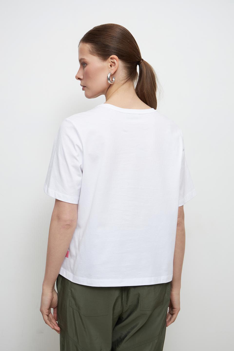 Футболка Lecomte с принтом