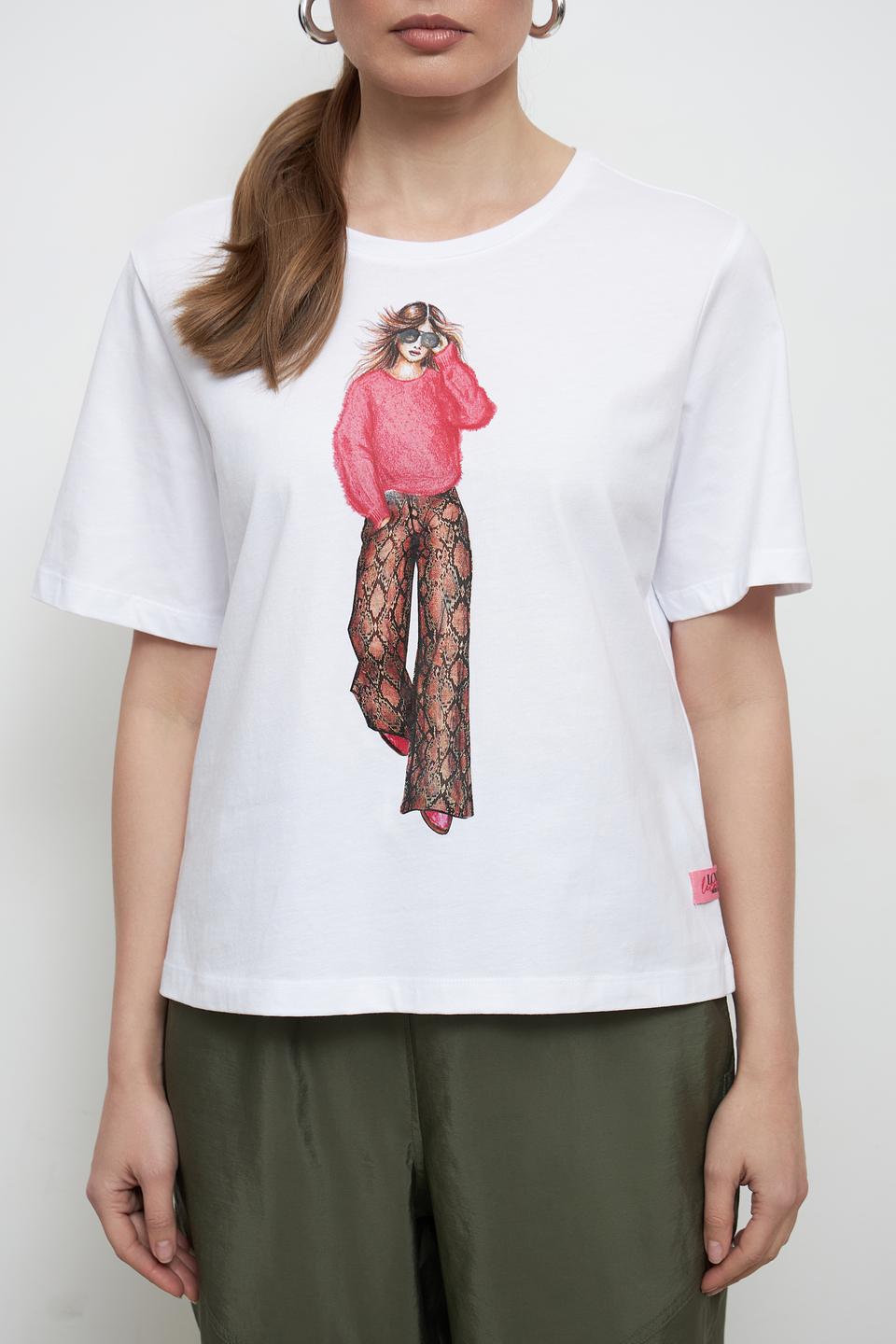 Футболка Lecomte с принтом