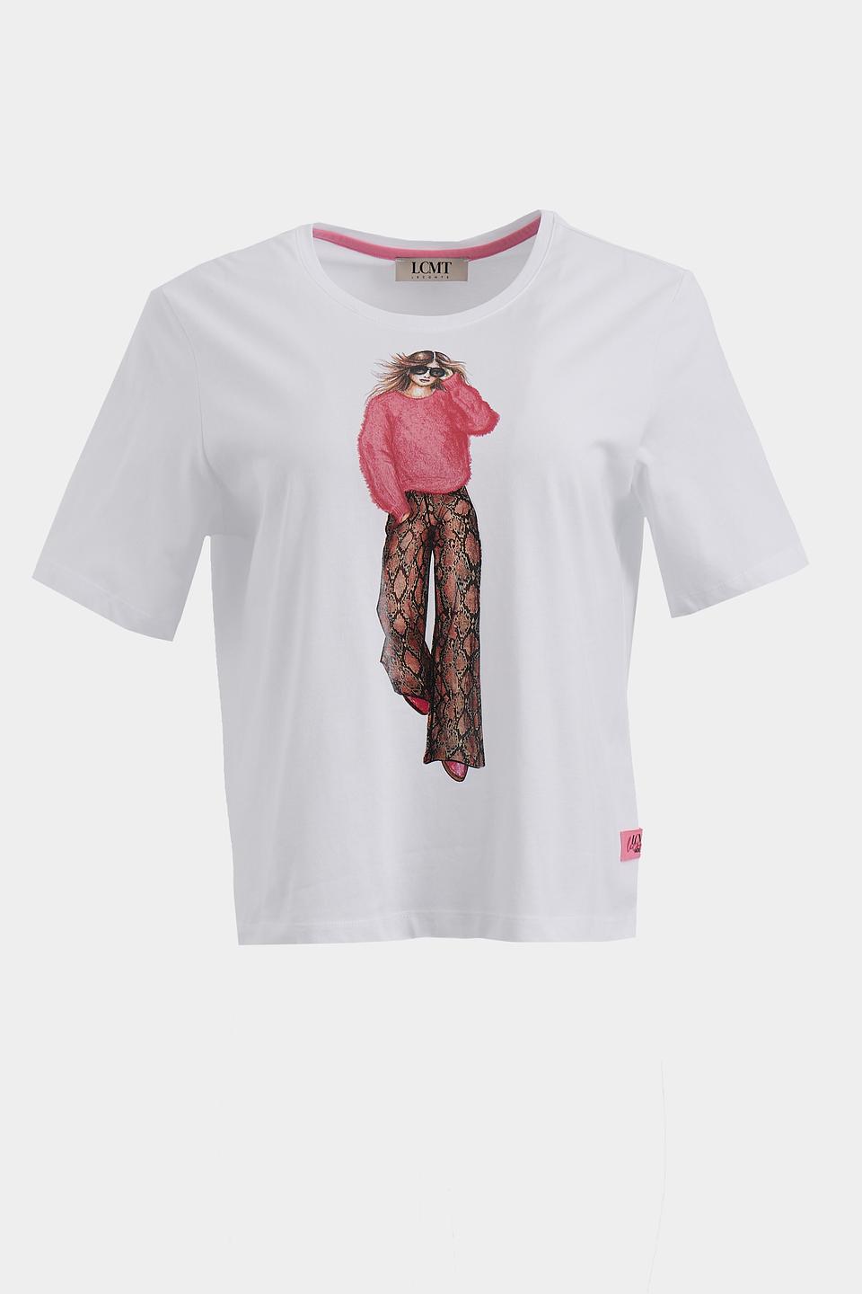 Футболка Lecomte с принтом