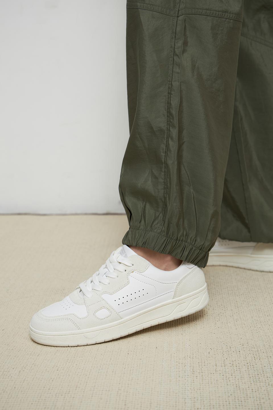 Брюки Oui хаки широкие