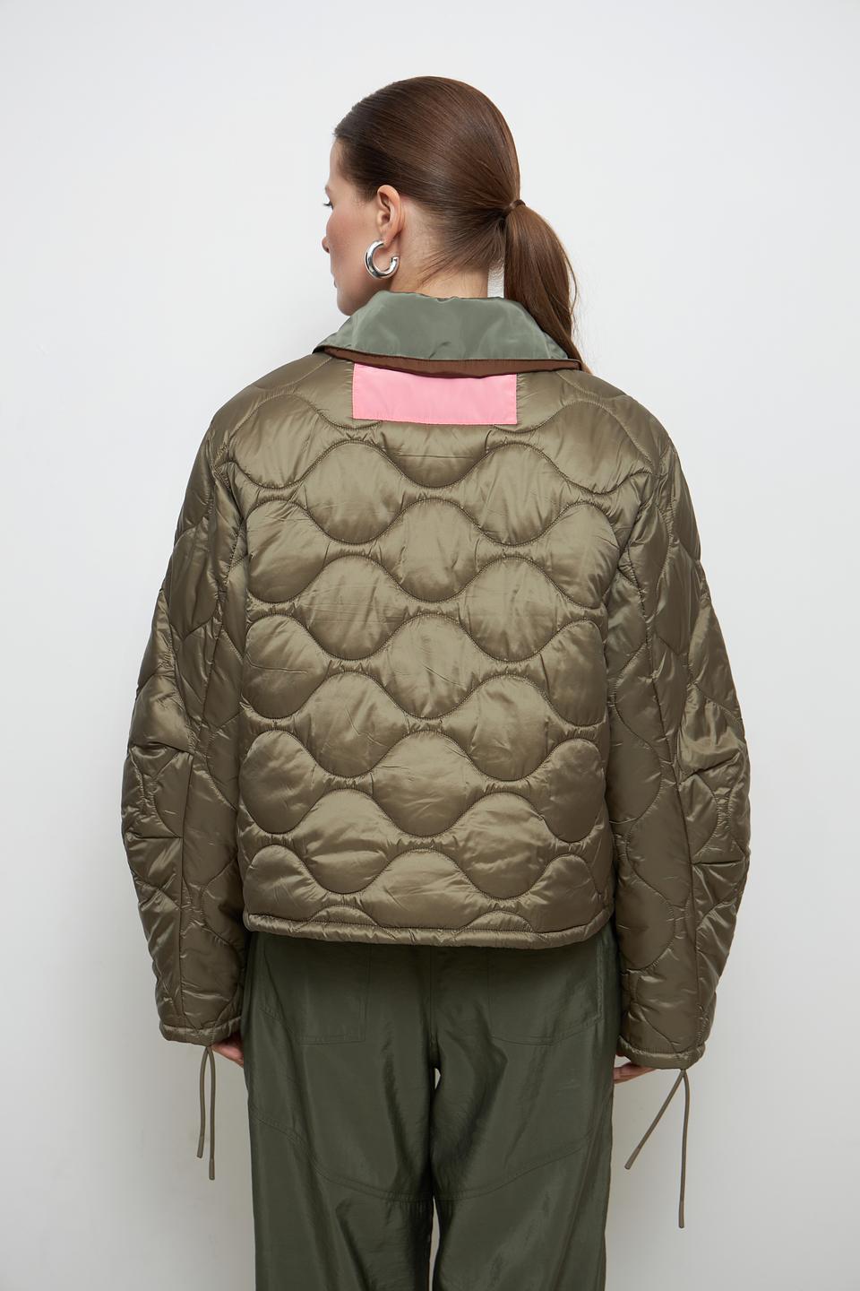 Куртка Oui стеганая хаки