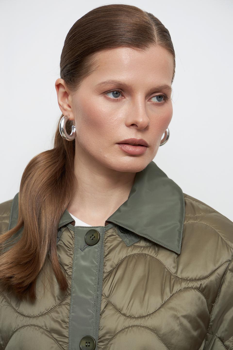 Куртка Oui стеганая хаки