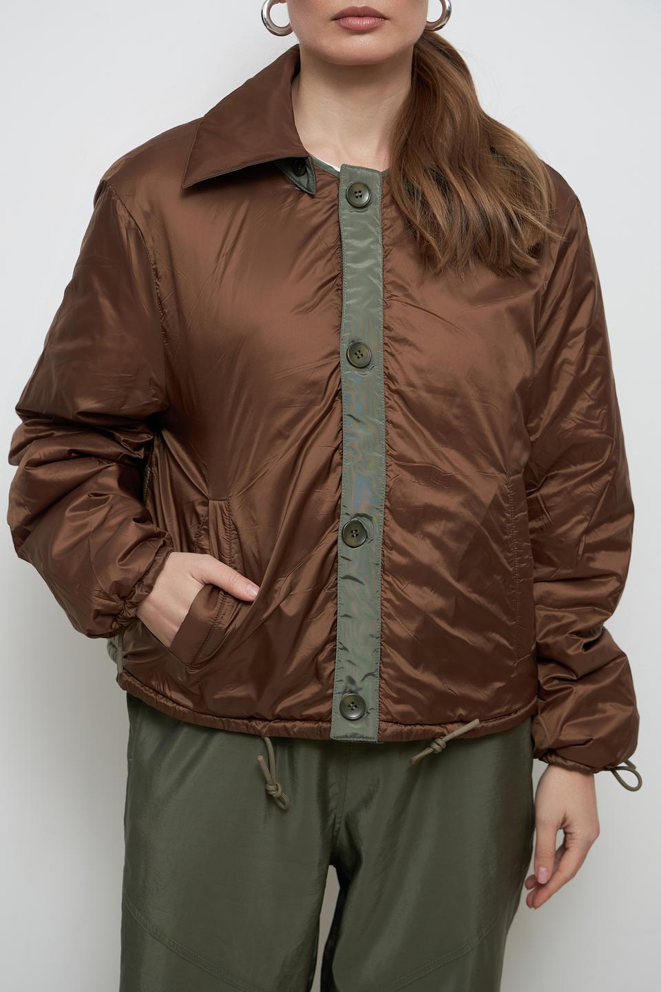 Куртка Oui стеганая хаки