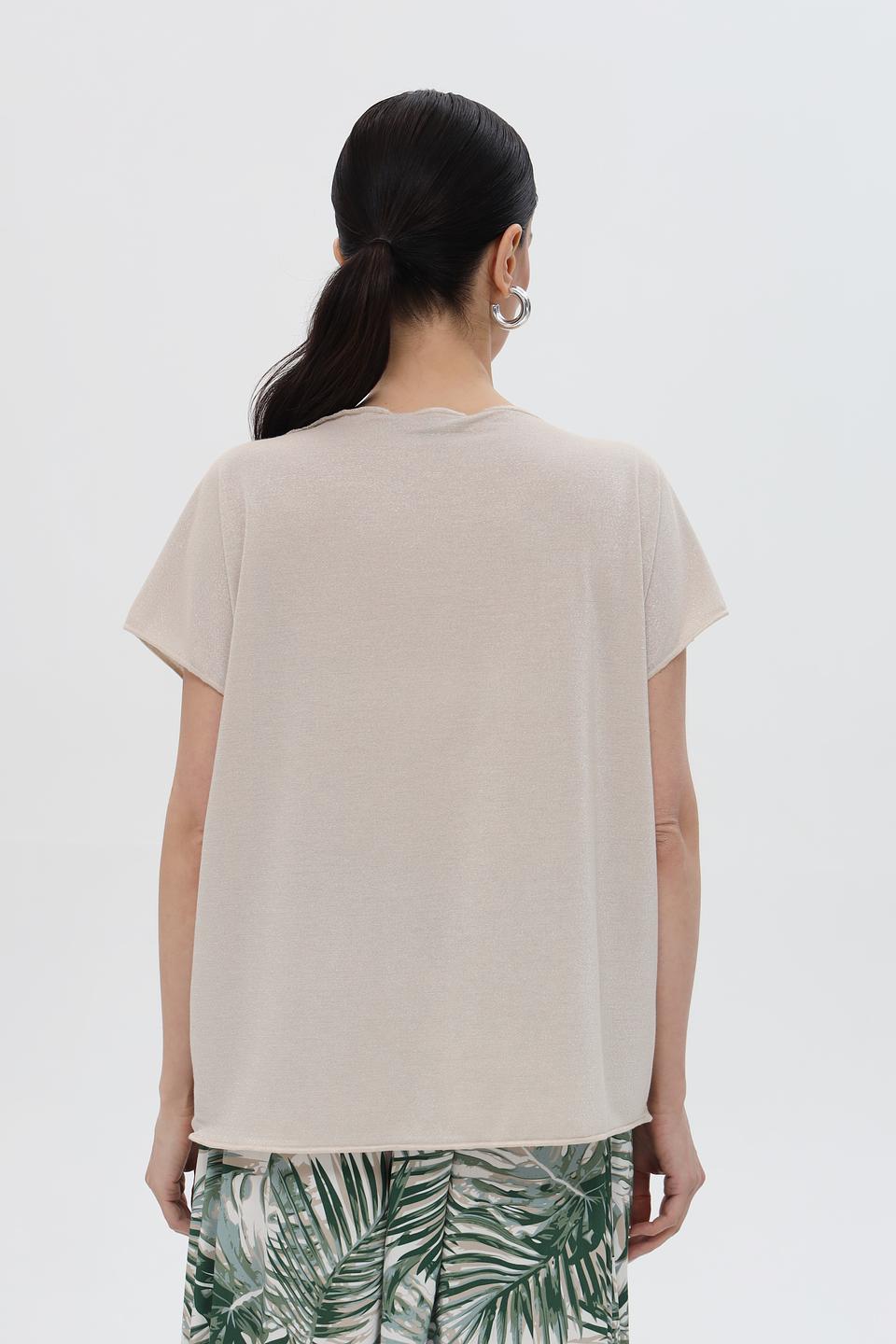 Футболка Pezzo бежевая с коротким рукавом