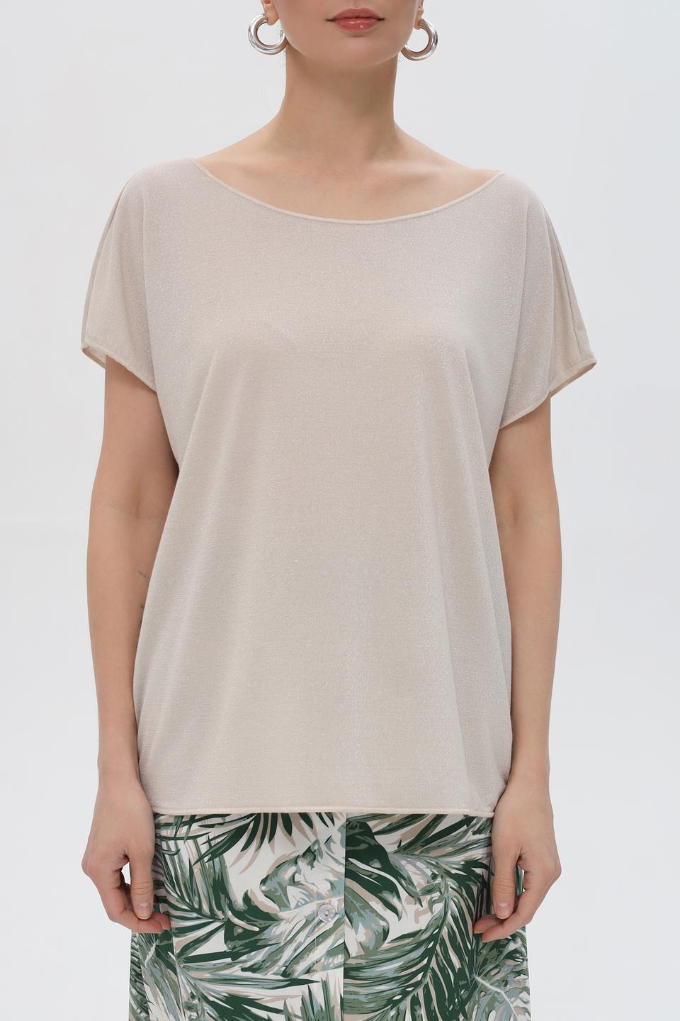 Футболка Pezzo бежевая с коротким рукавом