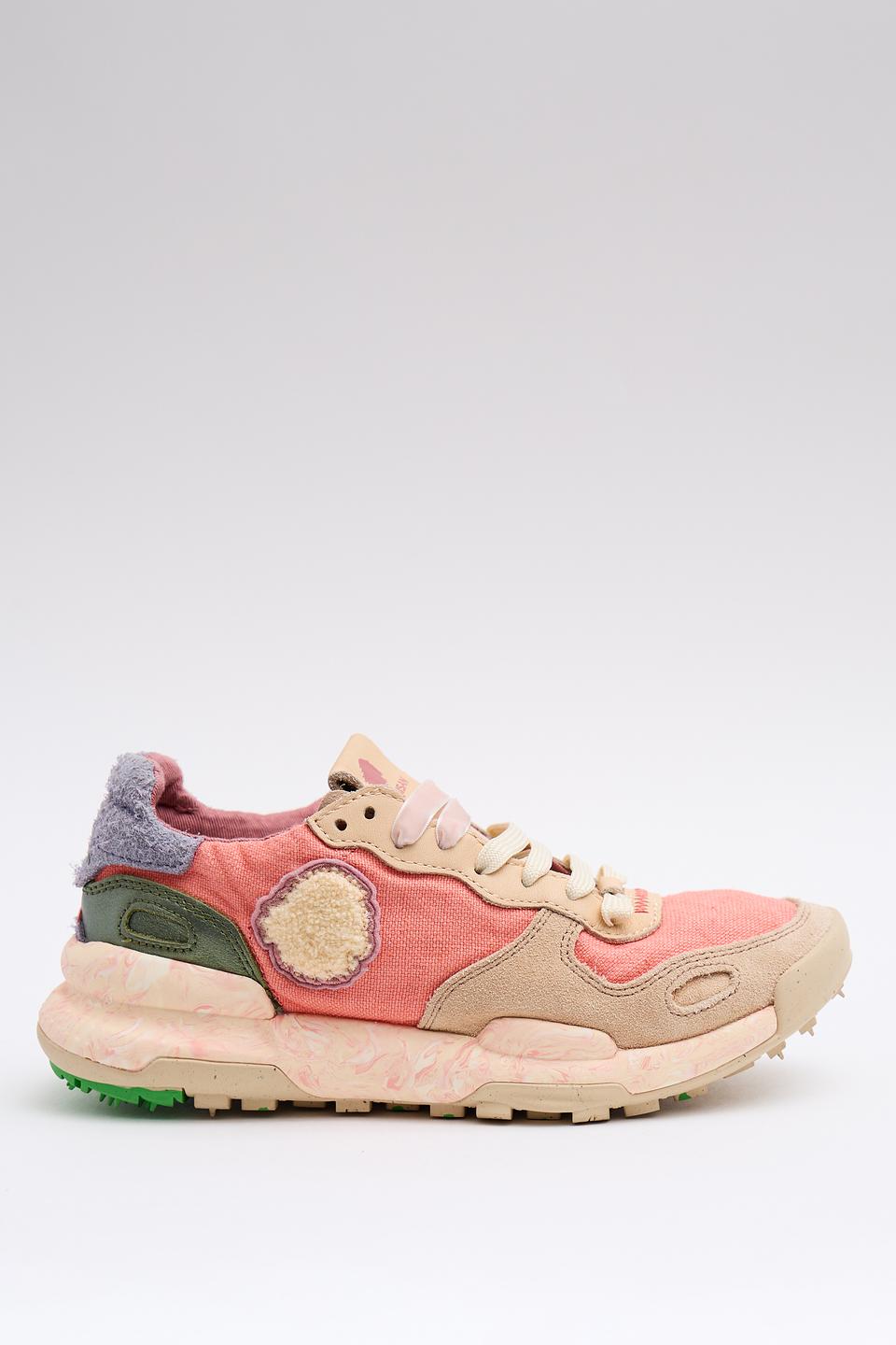 Кроссовки Satorisan с аппликацией розовый