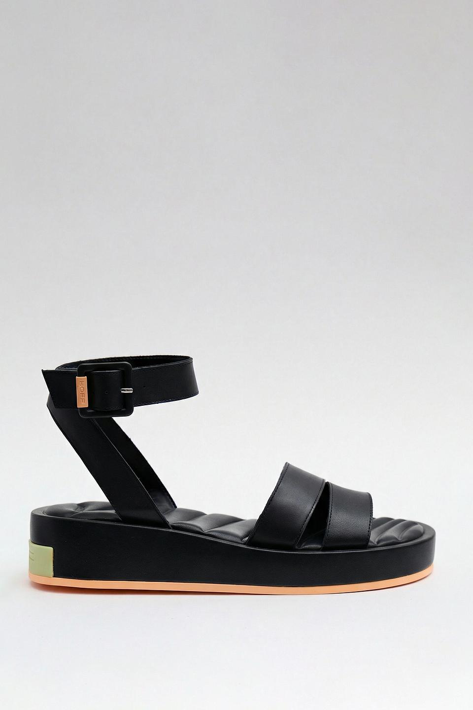 Сандалии Hoff кожаные чёрные