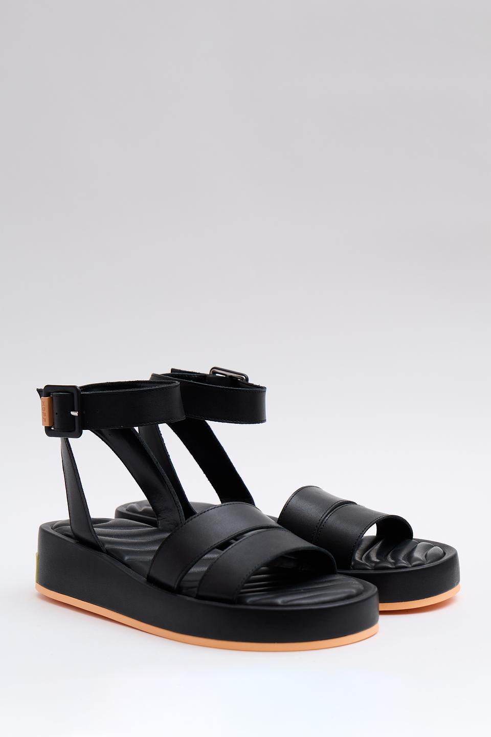 Сандалии Hoff кожаные чёрные