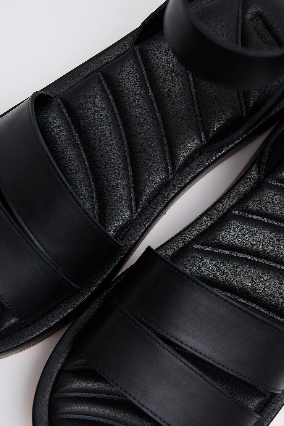 Сандалии Hoff кожаные чёрные