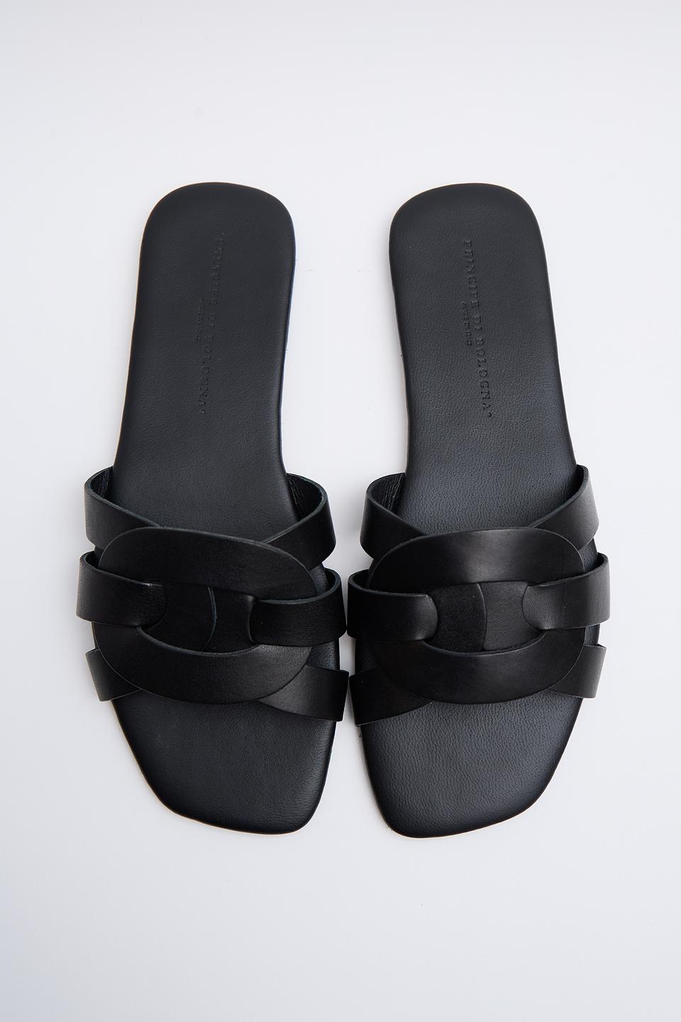 Шлепанцы Principe Di Bologna черные