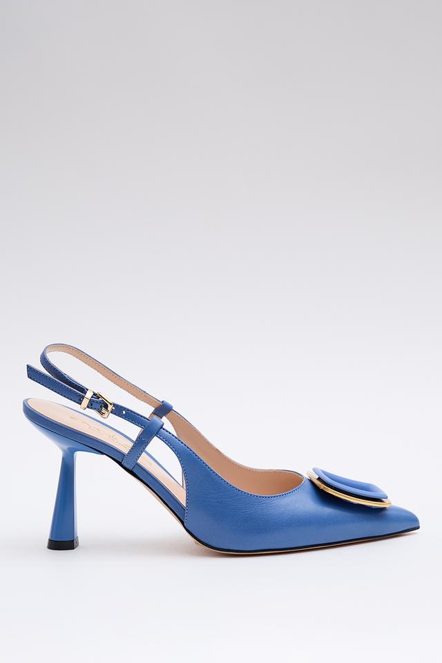 Туфли Evaluna с пряжкой синие