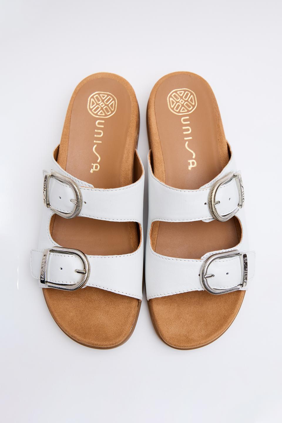 Сандалии Unisa с пряжками белый