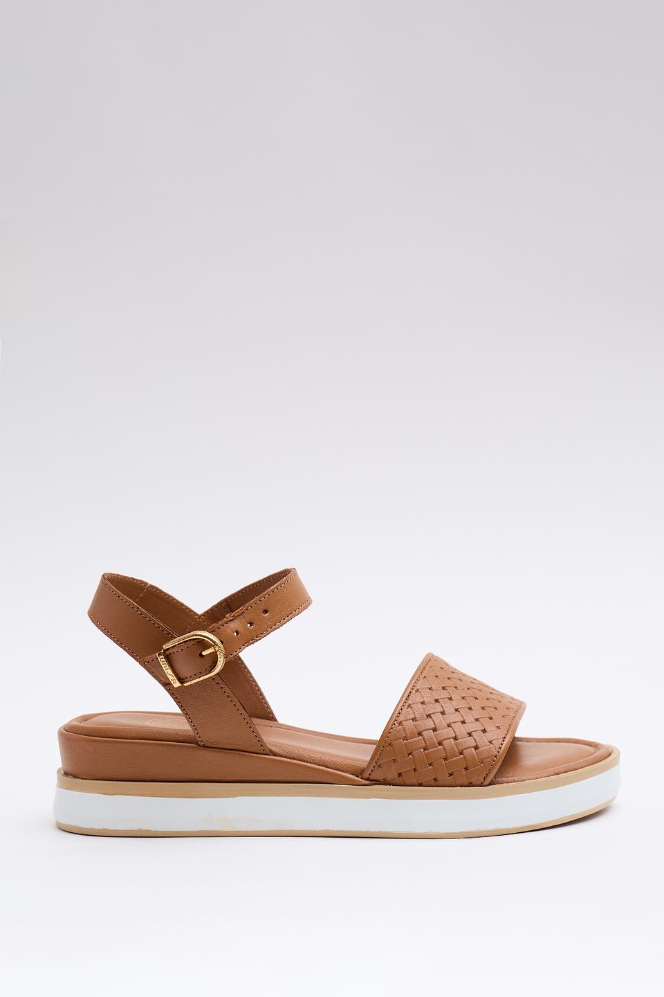 Сандалии Unisa плетеные коричневые