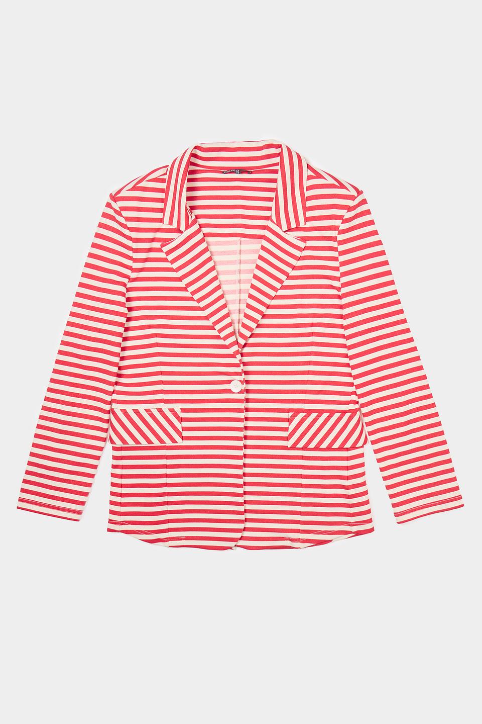 Жакет Pezzo в полоску красный