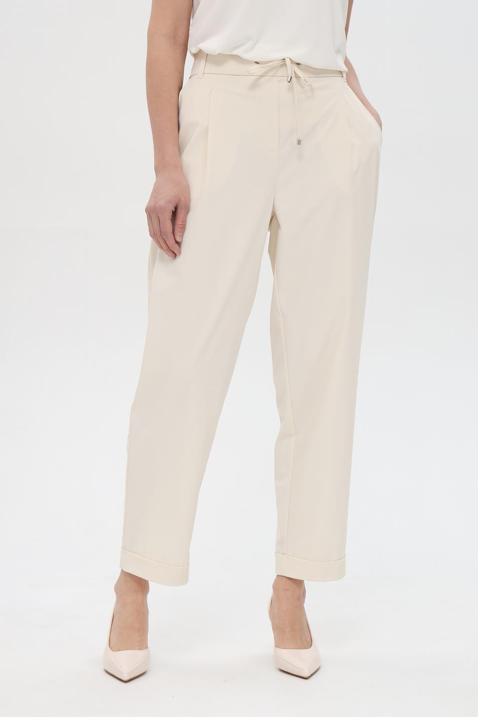 Брюки Pezzo прямого кроя бежевые