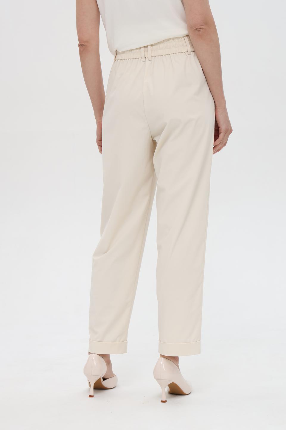 Брюки Pezzo прямого кроя бежевые