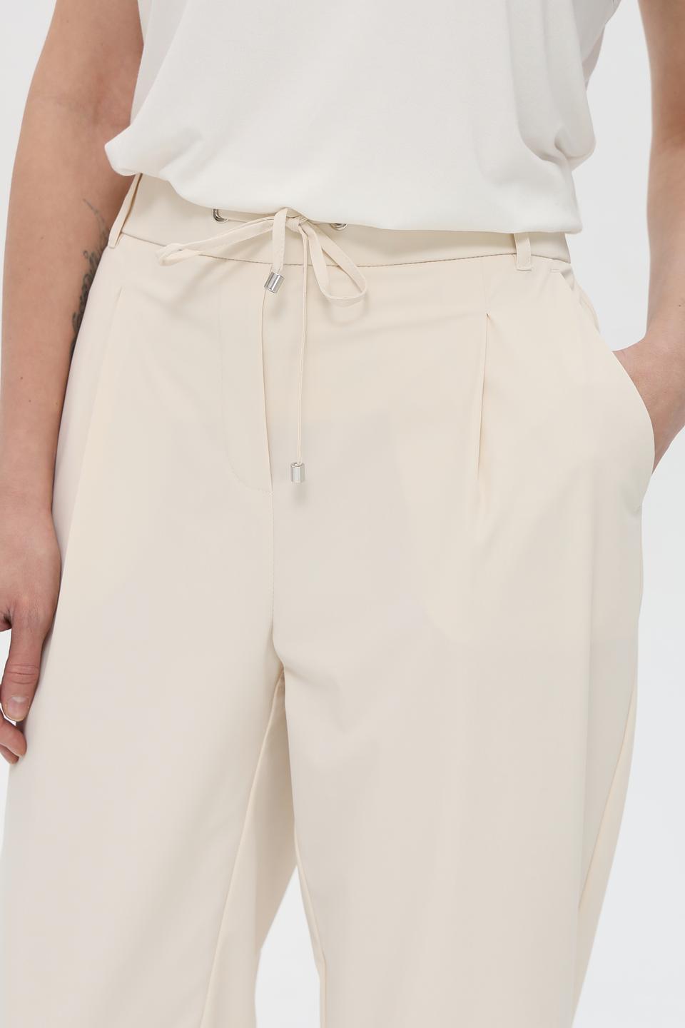 Брюки Pezzo прямого кроя бежевые