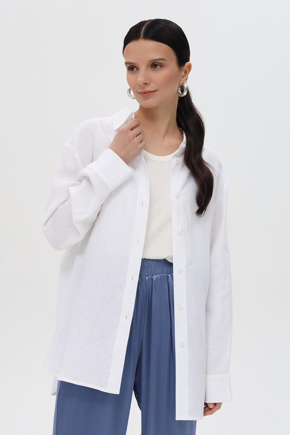 Блуза Pezzo оверсайз белая