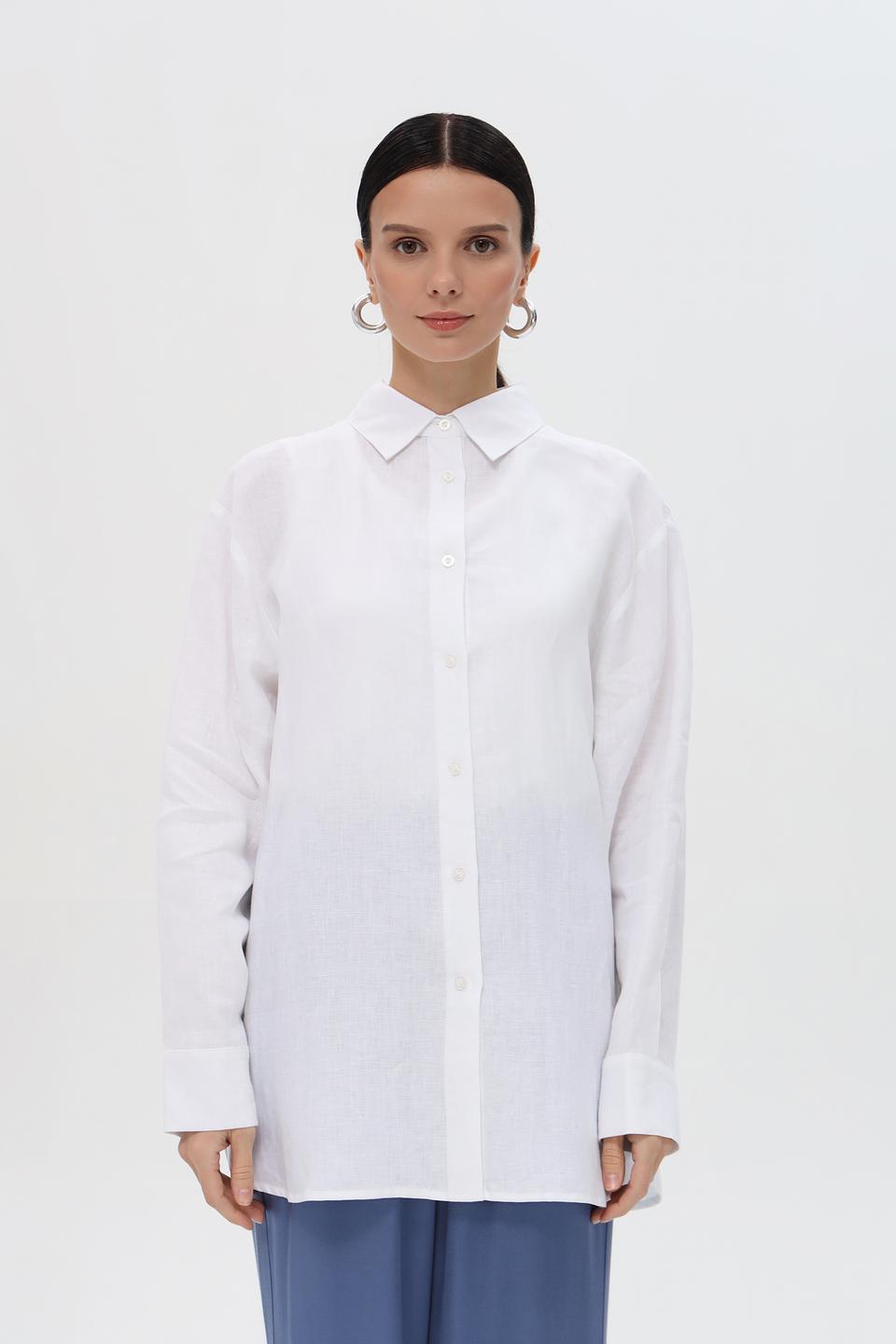 Блуза Pezzo оверсайз белая