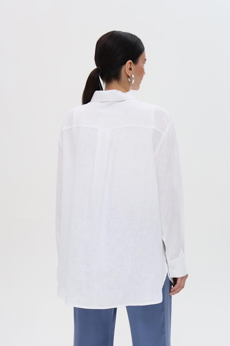 Блуза Pezzo оверсайз белая