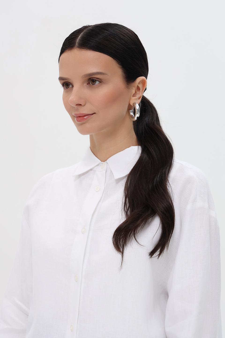 Блуза Pezzo оверсайз белая