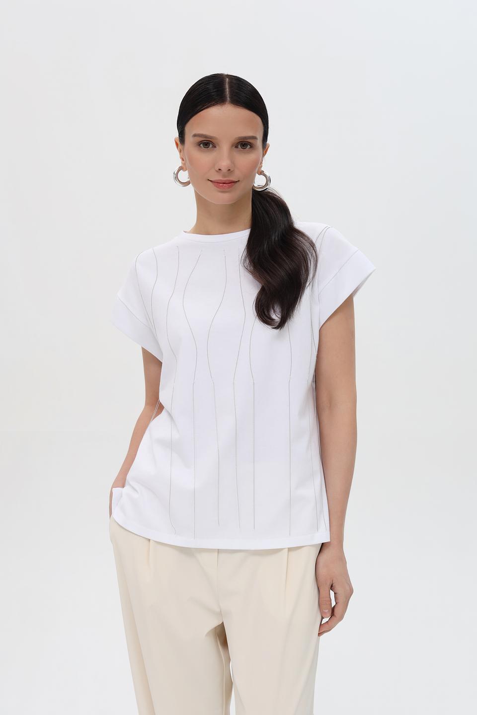 Футболка Pezzo с вертикальной фактурой