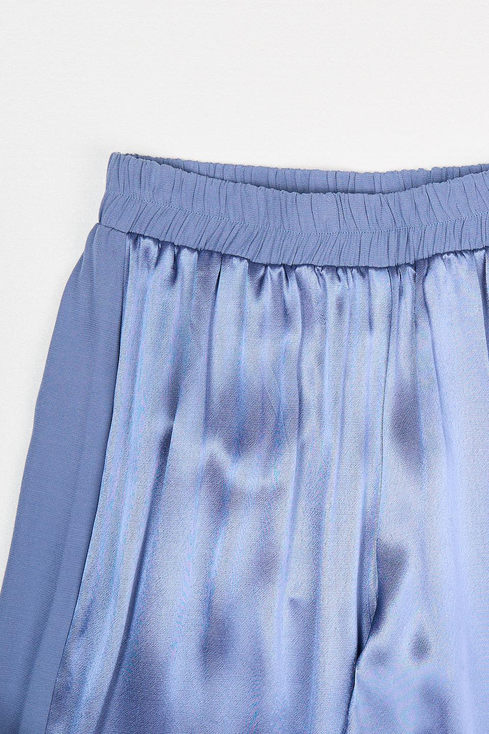 Брюки Pezzo атласные голубые