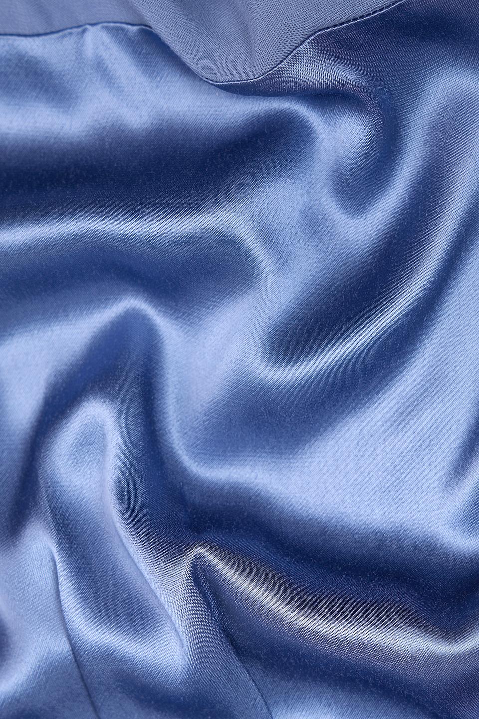 Блуза Pezzo атласная голубая