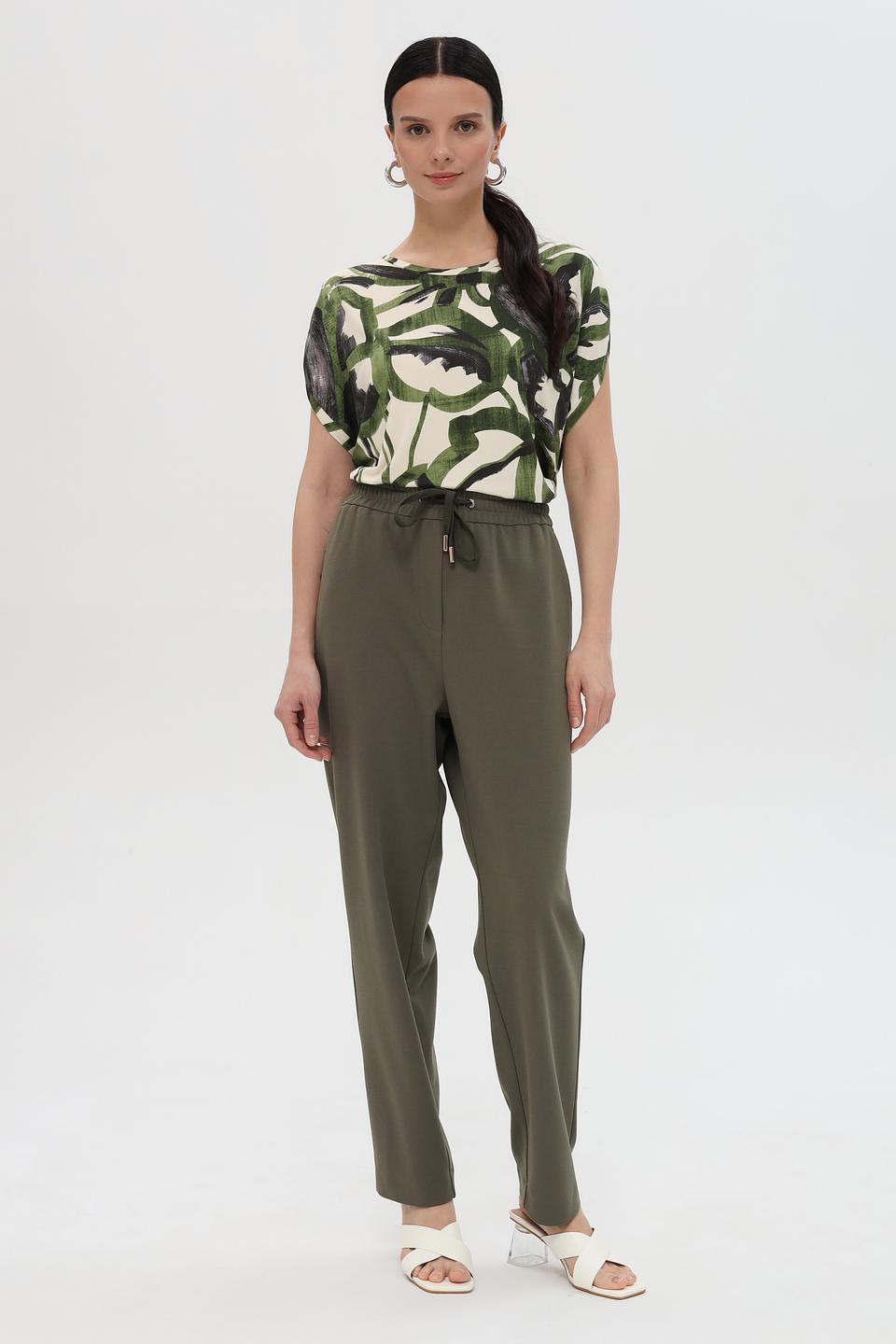 Брюки Pezzo хаки с завязками