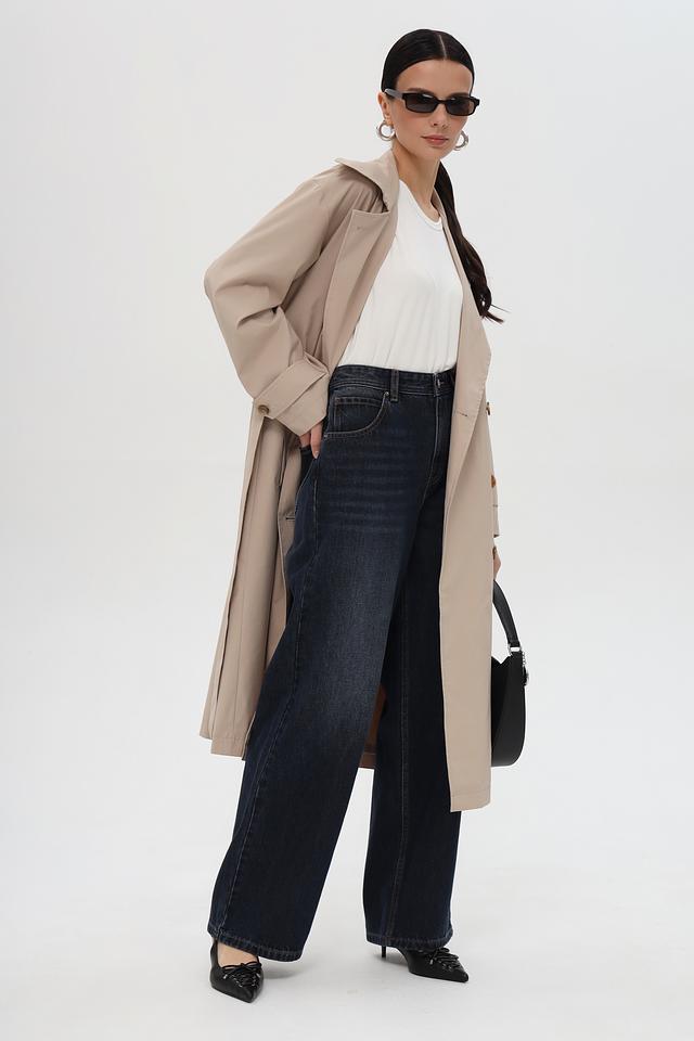 Джинсы Pezzo широкие тёмно-синие