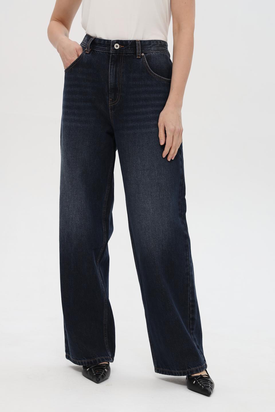 Джинсы Pezzo широкие тёмно-синие