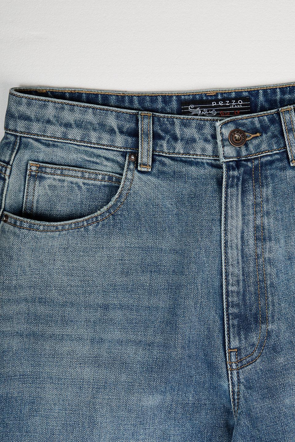 Джинсы Pezzo широкого кроя голубые