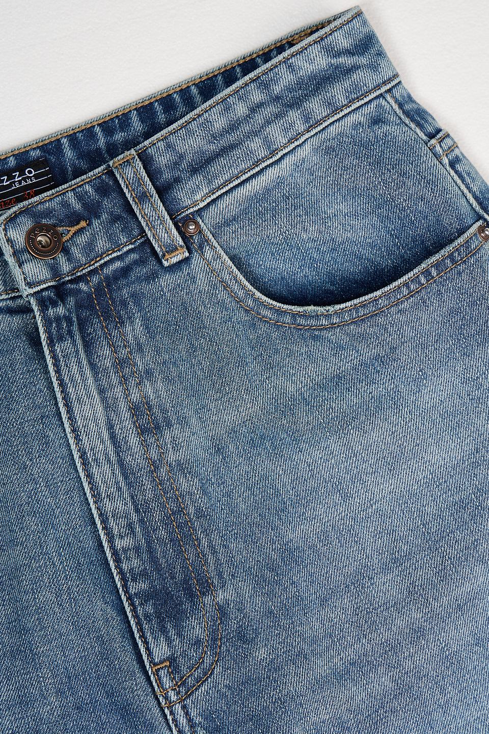 Джинсы Pezzo широкого кроя голубые