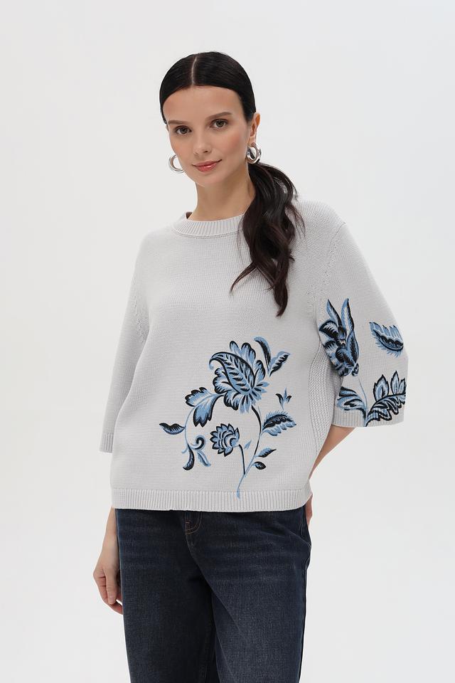 Пуловер Pezzo с цветочным принтом