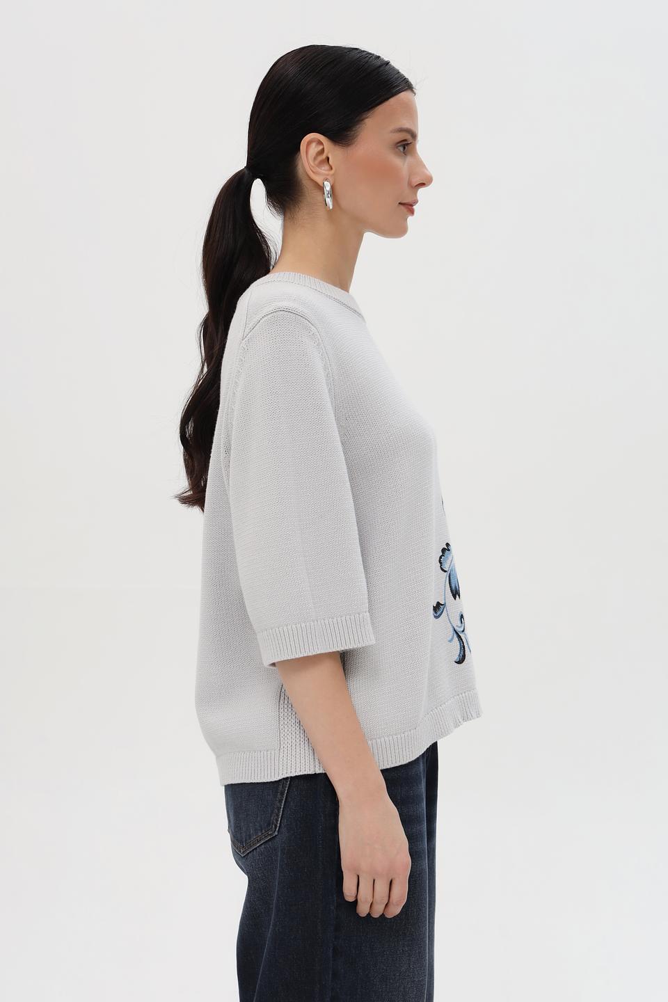 Пуловер Pezzo с цветочным принтом