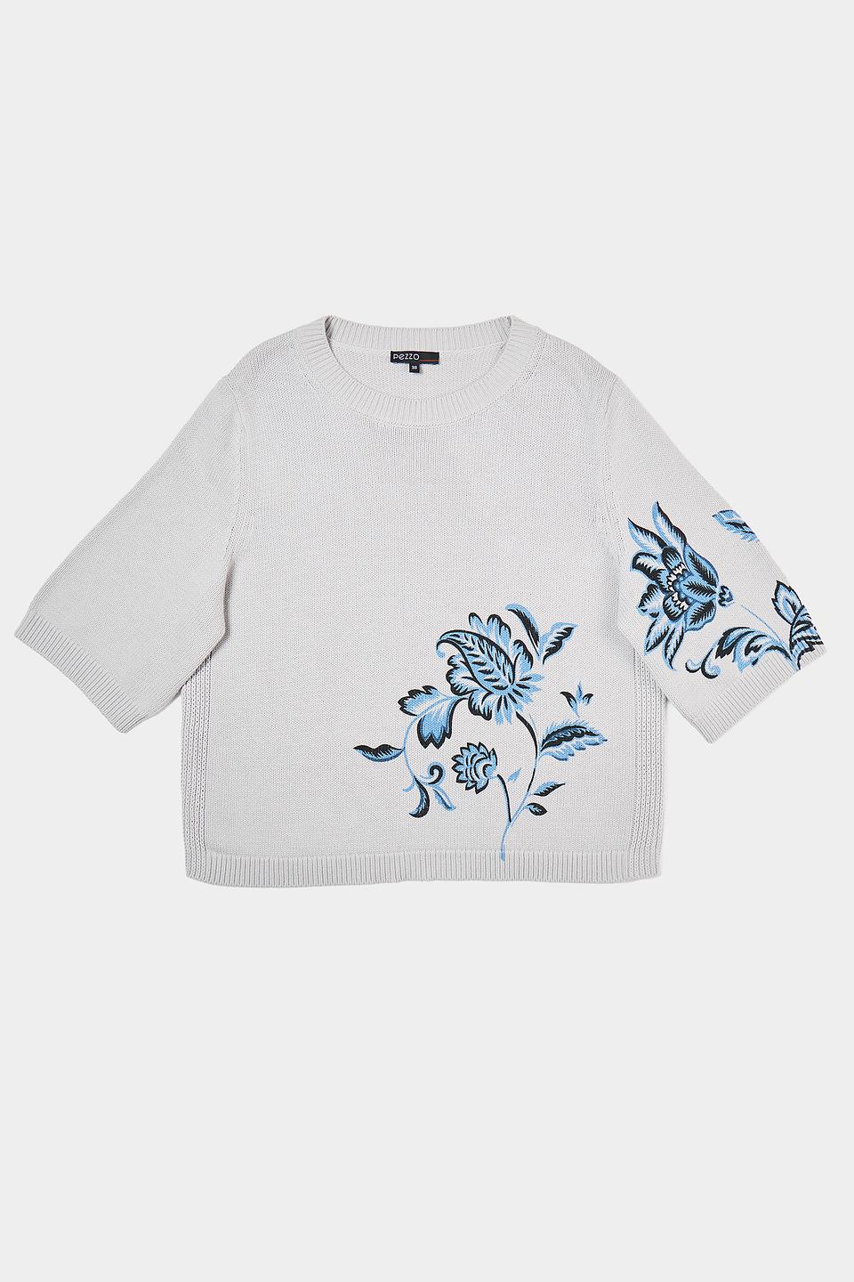 Пуловер Pezzo с цветочным принтом