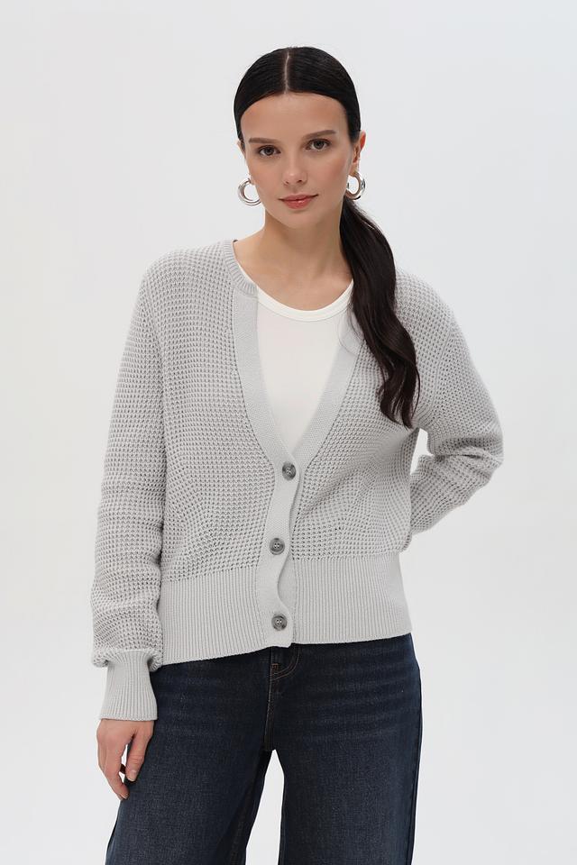 Жакет Pezzo вязаный серый