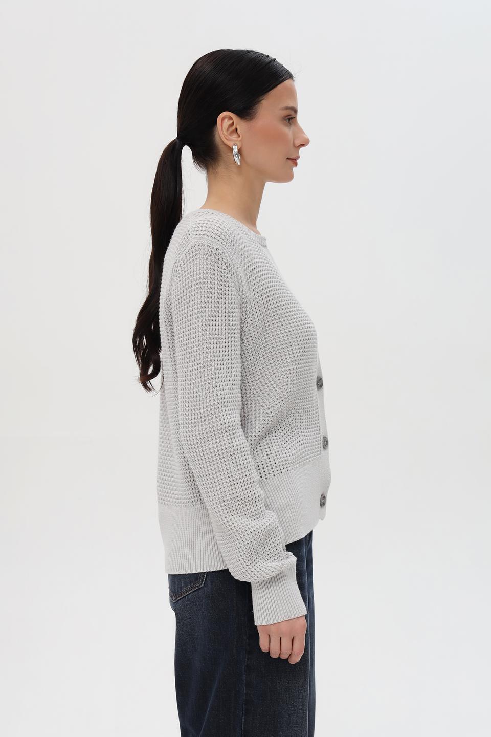 Жакет Pezzo вязаный серый