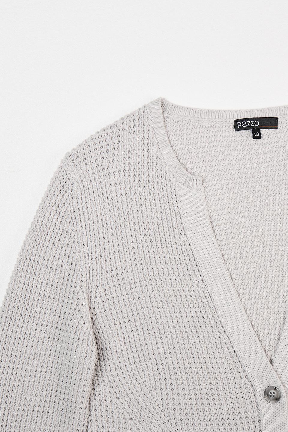 Жакет Pezzo вязаный серый
