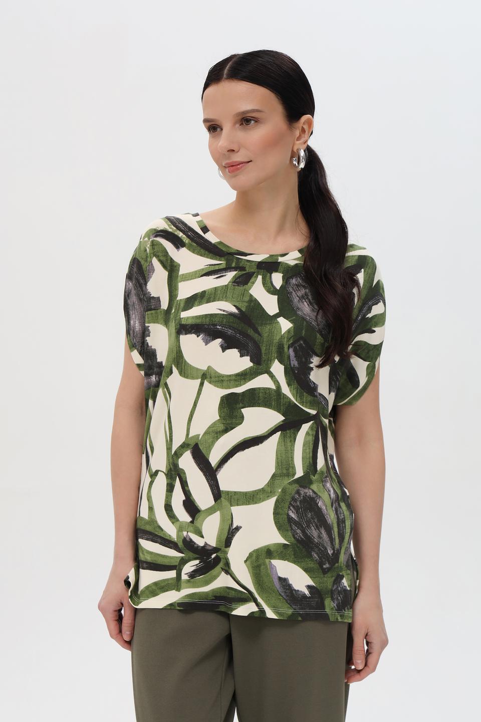 Футболка Pezzo с тропическим принтом