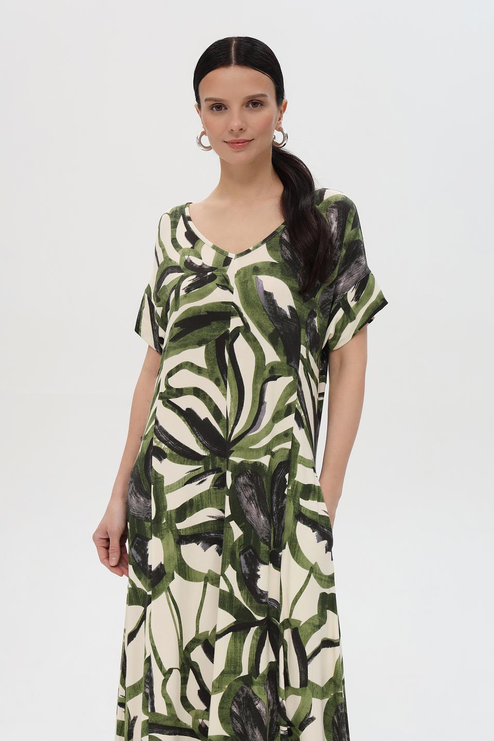 Платье Pezzo с тропическим принтом