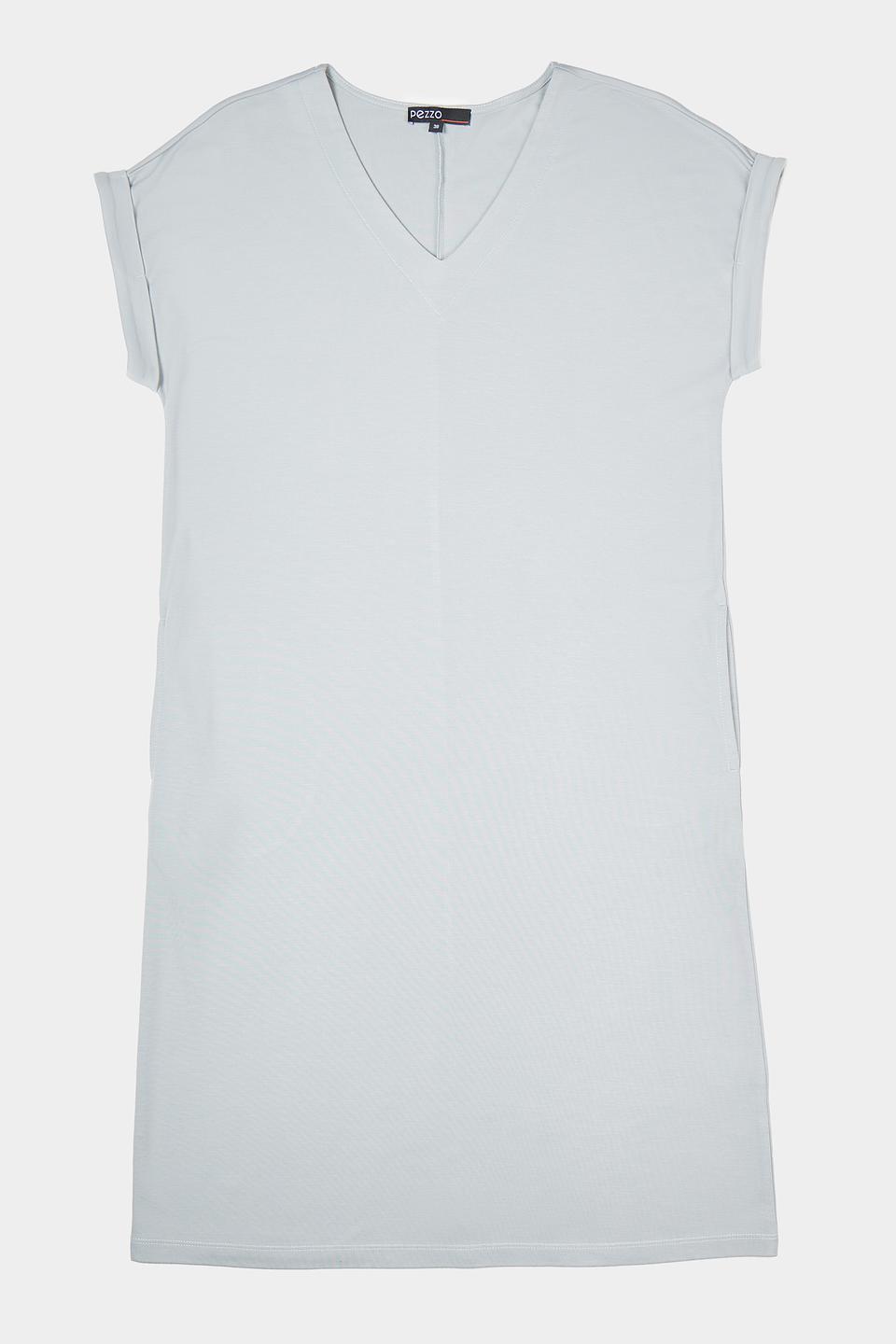 Платье Pezzo серое с рукавами